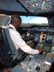 Powering for takeoff on Heathrow's Runway 27