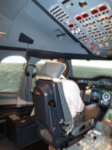 Final approach to London in the A380