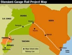 The proposed alignment for the Kampala-Kigali SGR