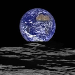 New high resolution image of the Earth with the moon's surface in the foreground. Courtesy NASA