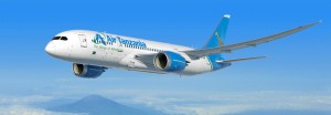 The B787 Dreamliner in Air Tanzania livery